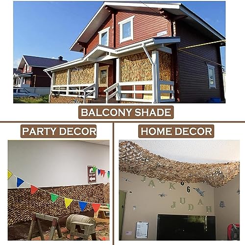 Yeacool Camo Netting Camouflage Netting Camo Tarp for Party Decor, Outdoor Hunting, Camping Off-Road Adventures(Digital Desert Camo, 16.4ftx4.9ft, 5m*1.5m) - Image 4