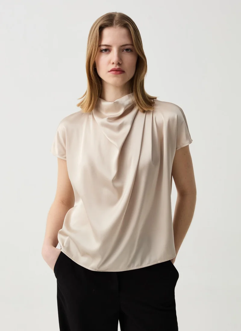 او في اس Ovs  Shirt Brown Rice