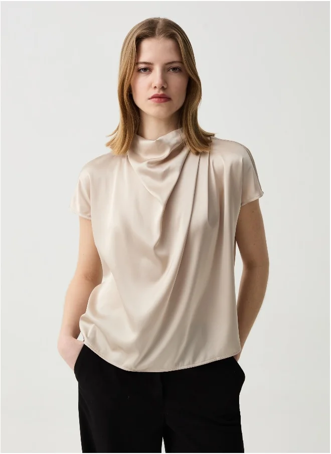 او في اس Ovs  Shirt Brown Rice