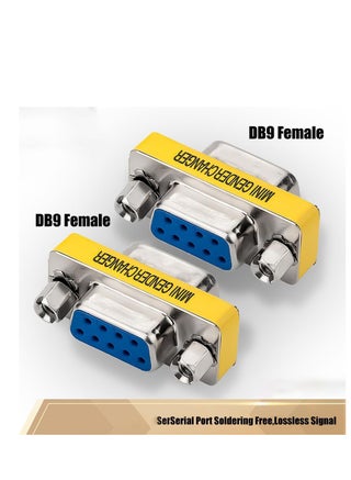 DB9 Gender Changer D-SUB 9 Pin RS-232 Connector Serial Port Cable Coupler Adapter for Serial Applications-4Pcs (Male to Male) - view 4