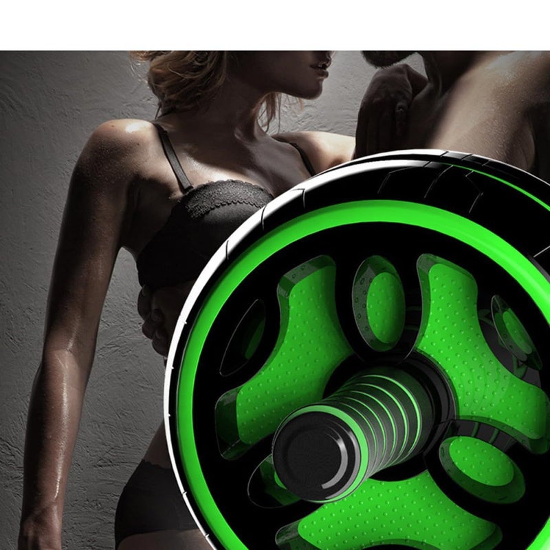 Silent Abdominal Exercise Roller With Broad Frame PVC Thicken Wheel For Core Home Fitness Training - Image 4
