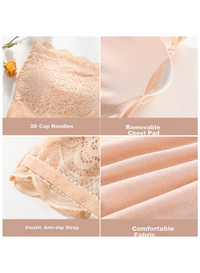 Bejirog Strapless Bra For Women, Anti-exposure, Chest-covering, Thin, Seamless, Push-up, Non-slip, Backless Brassiere - Image 3