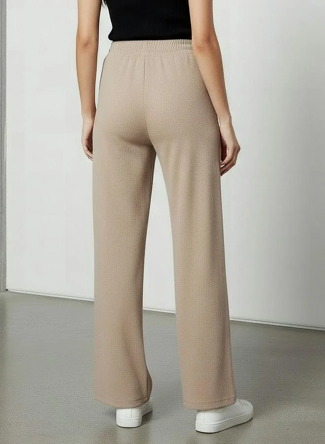 SP Characters  Comfort Waist Wide Leg Track Pants with Pockets for Women | Best Price UAE