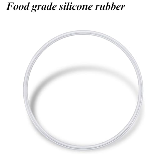 Mudder 6 Pieces Rubber Gasket Replacement Ring Seal White O Ring Compatible with Magic 250w Gasket for Replacement Parts Seal Cups Lids - Image 4