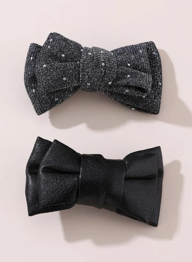 Take Two Take Two Set of 2 - Bow Hair Clip