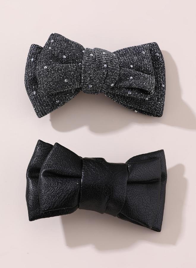 تايك تو مجموعة من 2 مشبك شعر كاجوال - Image 1