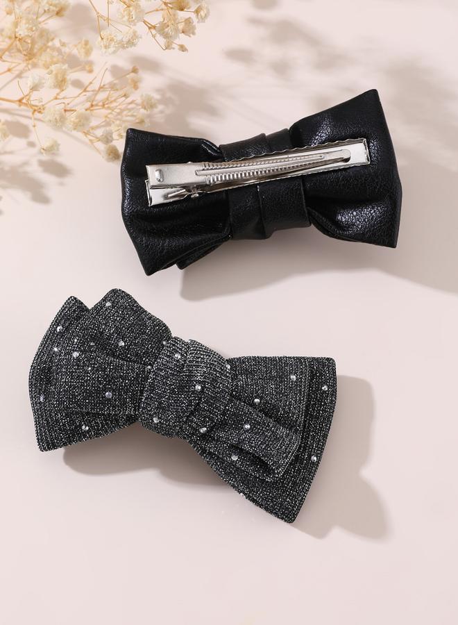 تايك تو مجموعة من 2 مشبك شعر كاجوال - Image 4