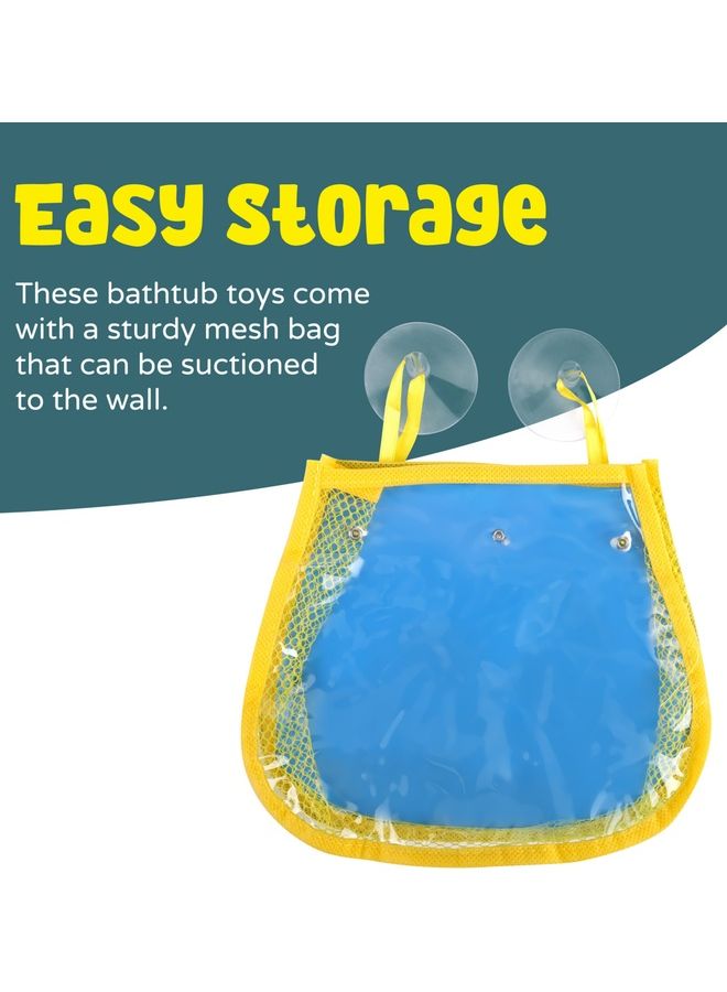 Moon Bath Farm Animals Toy Set Floating Barnyard Bathtub For Toddlers 16.5 x 5 x 19cm - Image 3