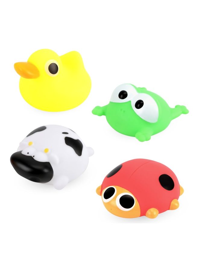 Moon Bath Farm Animals Toy Set Floating Barnyard Bathtub For Toddlers 16.5 x 5 x 19cm - Image 1