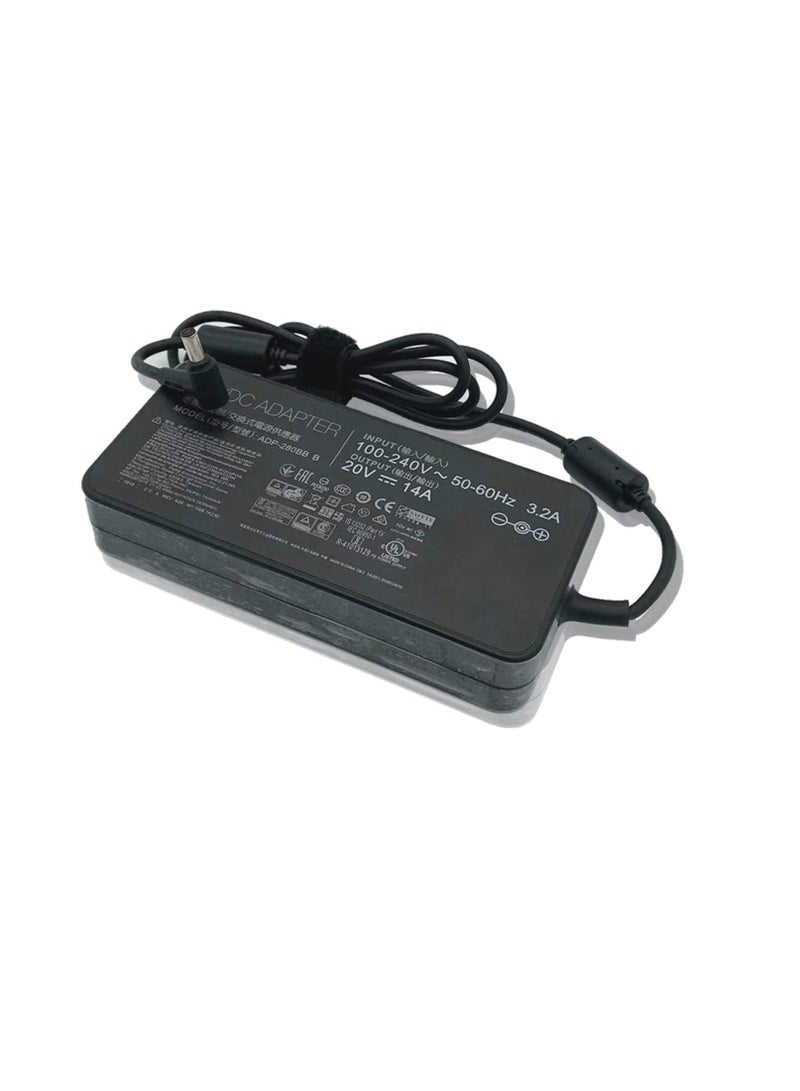 Terabyte 20V 14A 280W Power Supply Notebook Charger for Laptop Charging Cable ASUS ROG Strix Hero Scar III 15 17 G531 G532 G731 G733 G732, ROG Strix G15 G17 G513R G513Q G713R G713Q Gaming Laptop Power-Ac. - Image 1