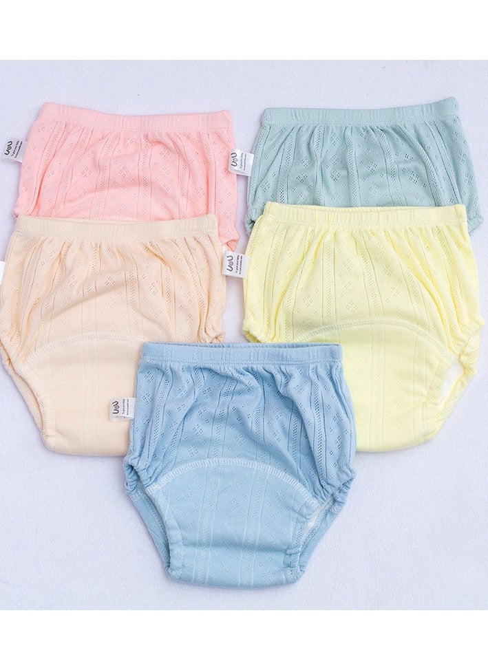 MIXDE - 5 Pieces Breathable Potty Training Underwear 6 Layers Breathable Cotton Absorbent Trainer Pants for Toddler Baby Boys Girls Waterproof - Image 1