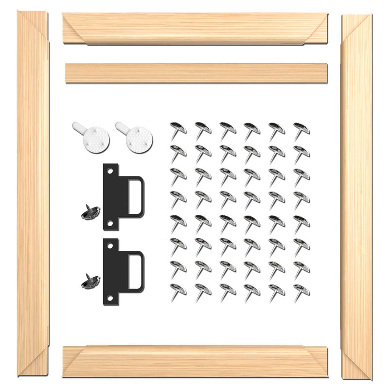 ARTIQO ARTIQO DIY Canvas Stretcher Bars Canvas Frame  Easy to Assemble Gallery Wrap Oil Frame Kits Canvas Wood Stretcher Bars for Oil Paintings Prints Paint by Numbers  Posters 24X36