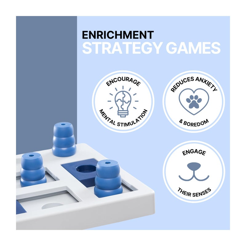 TRIXIE Chess Strategy Game, Advanced Dog Puzzle Toy, Level 3 Activity, Treat Puzzle, Interactive Play, Enrichment - Image 5
