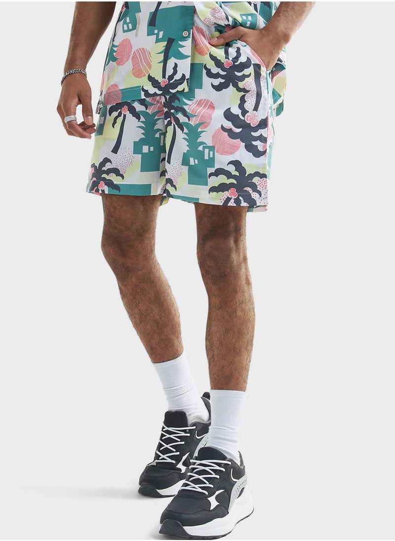 FAV Printed Drawstring Shorts  - Image 1