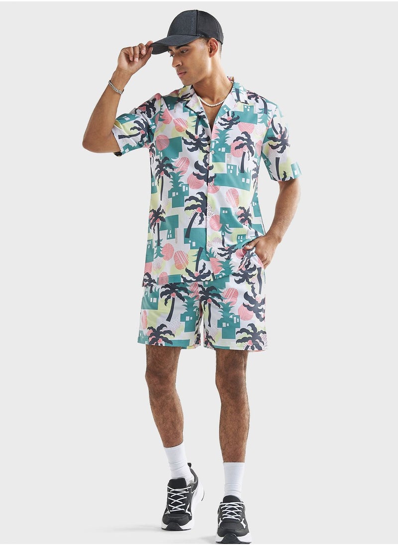 FAV Printed Drawstring Shorts  - Image 4
