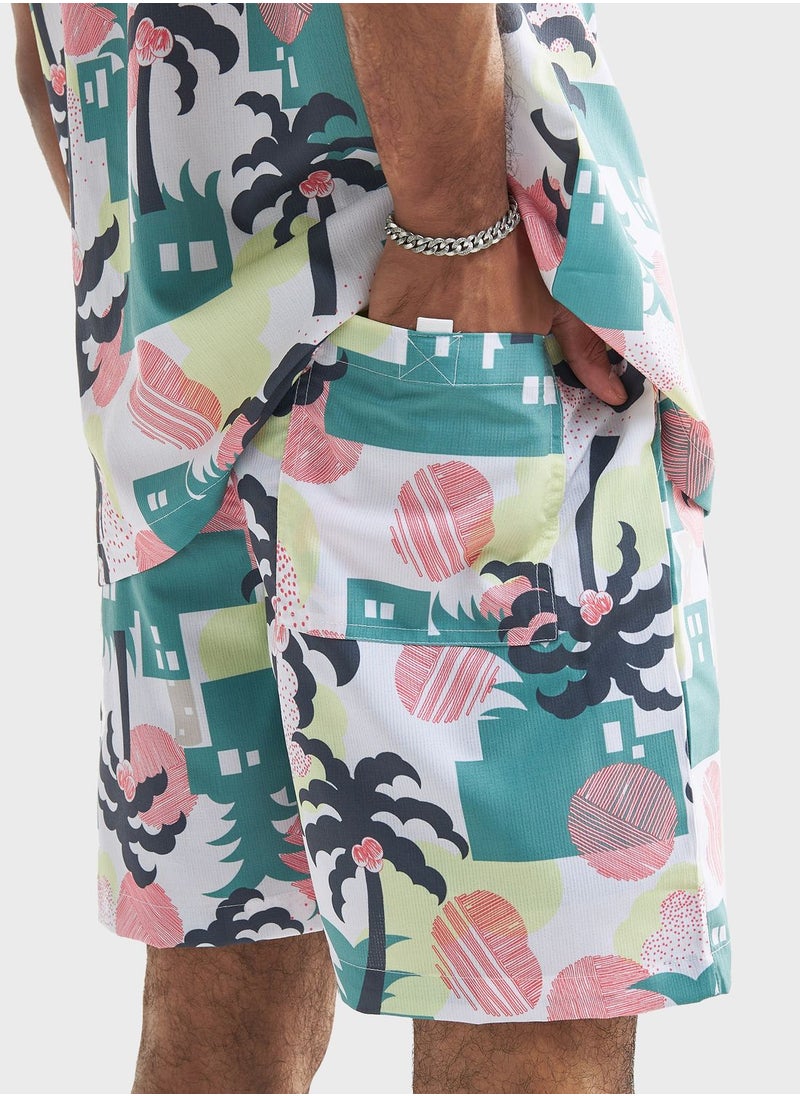 FAV Printed Drawstring Shorts  - Image 2