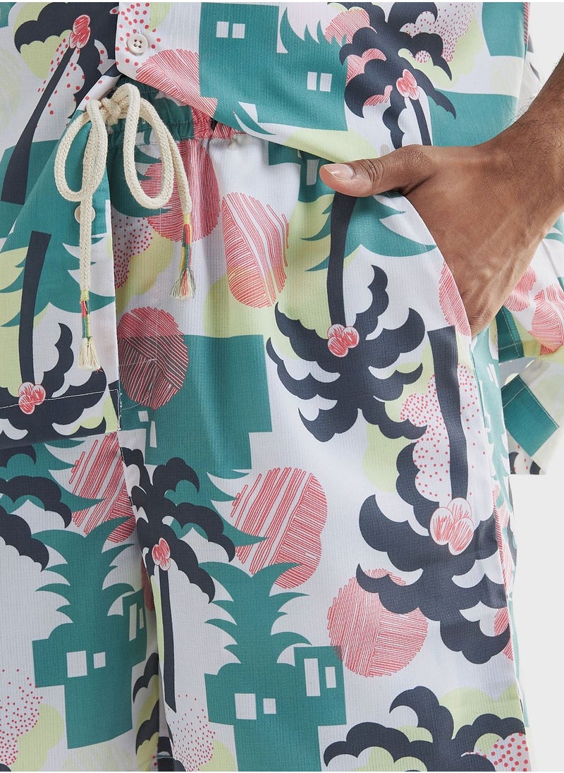 FAV Printed Drawstring Shorts  - Image 3