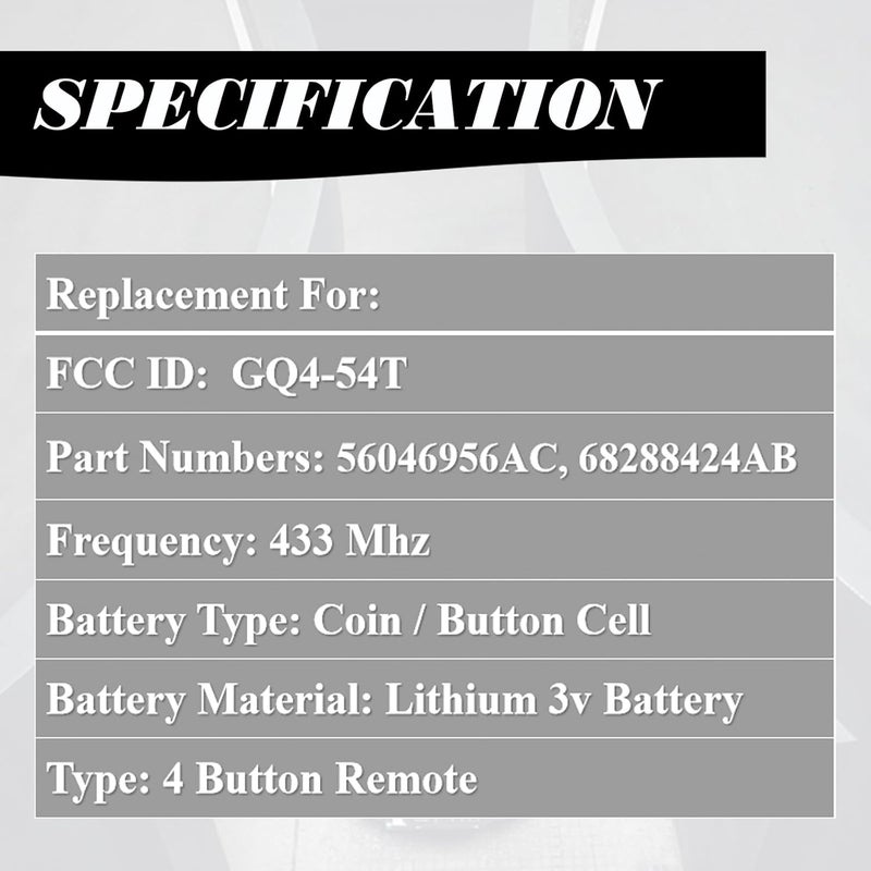 MechanMagic Key Fob Replacement for 2013-2018 Dodge Ram 1500 2500 3500 - Smart Keyless Entry Remote Control - Image 4