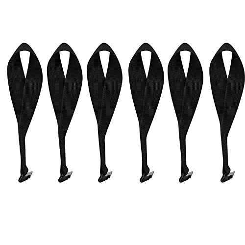 HEYTRIP 6 Pack Cargo Tie-Down Door Hook Straps for Any Car Top Luggage,Compatible with Most Cars - Image 1