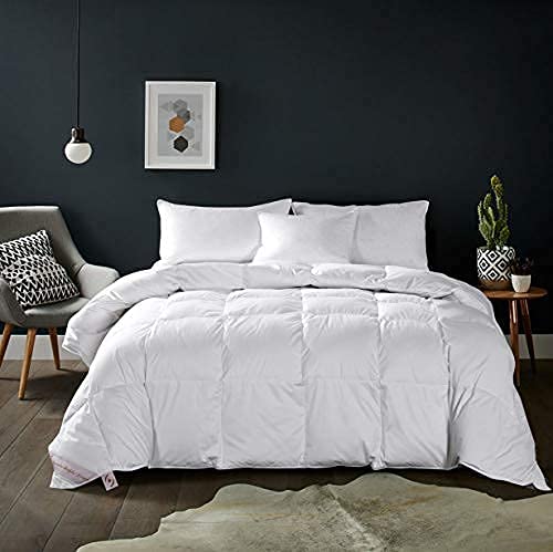 MAPLE DOWN Soft California King Size Comforter Duvet InsertDown Alternative Comforter with Corner TabsLightweight Fluffy Breathable Machine Washable White ComforterWhite102x96