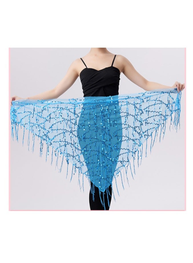 عام الرقص الشرقي وشاح الورك وشاح الخصر سلسلة الخصر وشاح الترتر الشيفون مادة - Image 1