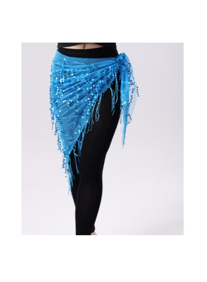 عام الرقص الشرقي وشاح الورك وشاح الخصر سلسلة الخصر وشاح الترتر الشيفون مادة - Image 3