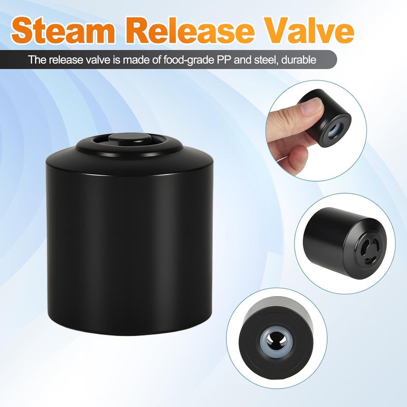 Vipdrive 5 PCS Instant Pot Accessories for Duo 5/6 Qt, Instant Pot Replacement Parts Includes 2 Pack Sealing Ring, 1 Pack Steam Release Valve and 2 Pack Gasket - Image 2