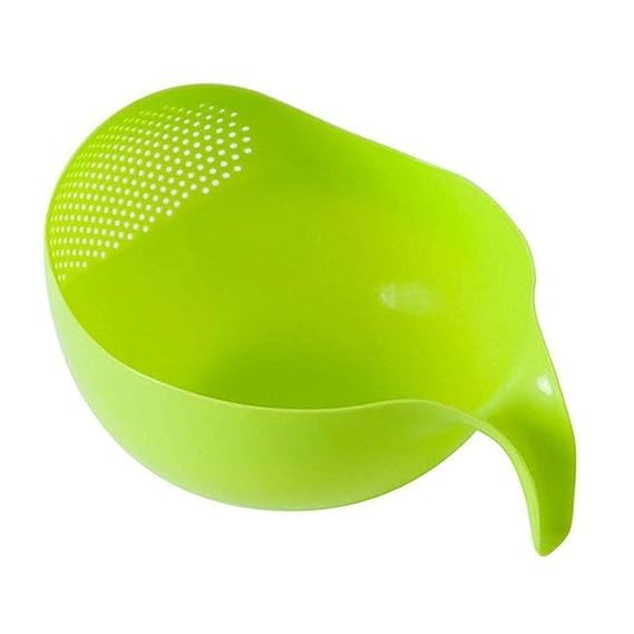 LEMBOSE Strainer or Washer Bowl for Rice Fruits & Vegetable Rice hot Bowl - Image 2