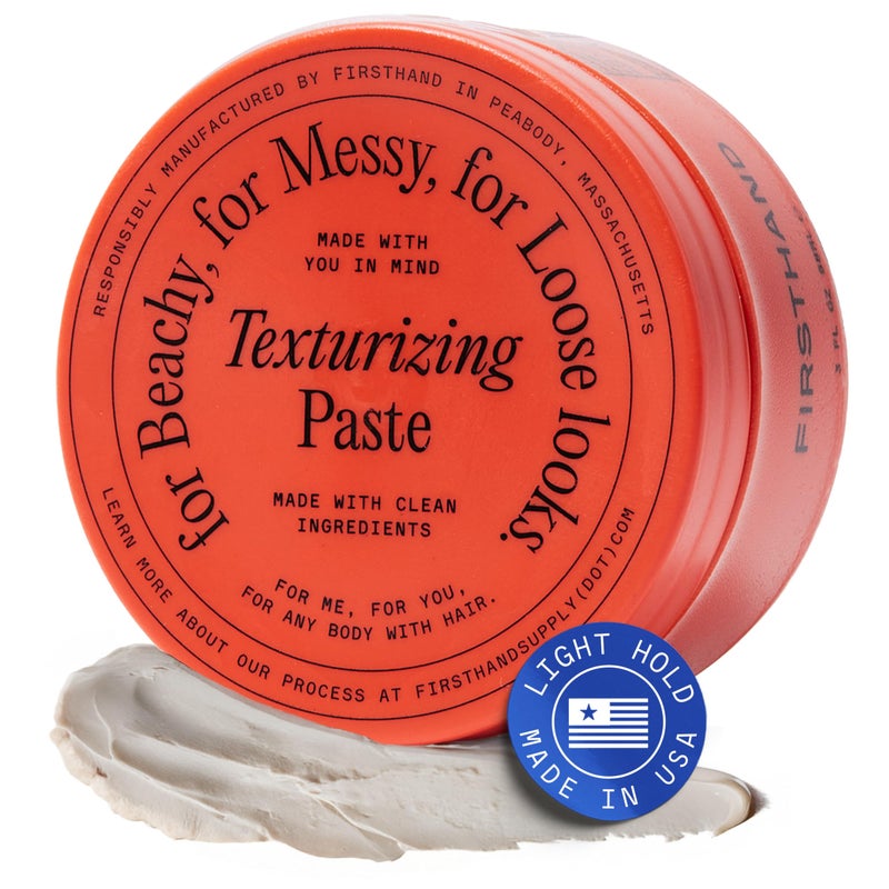 Firsthand Supply Texturizing Paste Clean Nontoxic Hair Care Ingredients For Textured Messy Relaxed Hair Styles 3oz 88ml