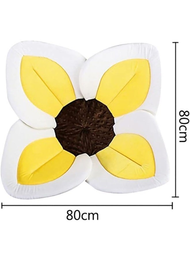 Generic - Baby Bath Pad Comfort Flower Bathtub Mat Sink Bathtub The Original Washer Safe Flower Seat for Newborns - Image 1