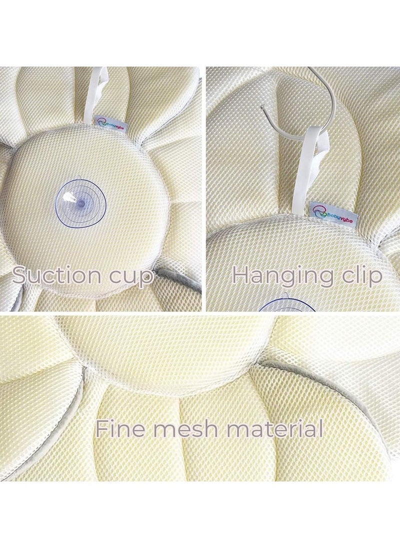 Generic - Baby Bath Pad Comfort Flower Bathtub Mat Sink Bathtub The Original Washer Safe Flower Seat for Newborns - Image 1