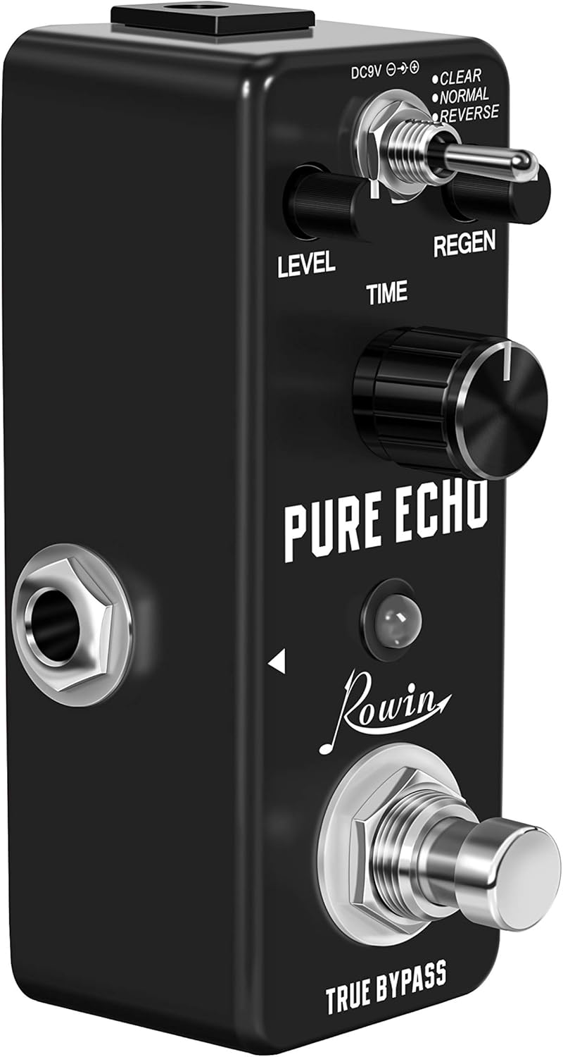Rowin Digital Delay Guitar Effect Pedal Pure Echo with Clear Normal Reverse Function - Image 5