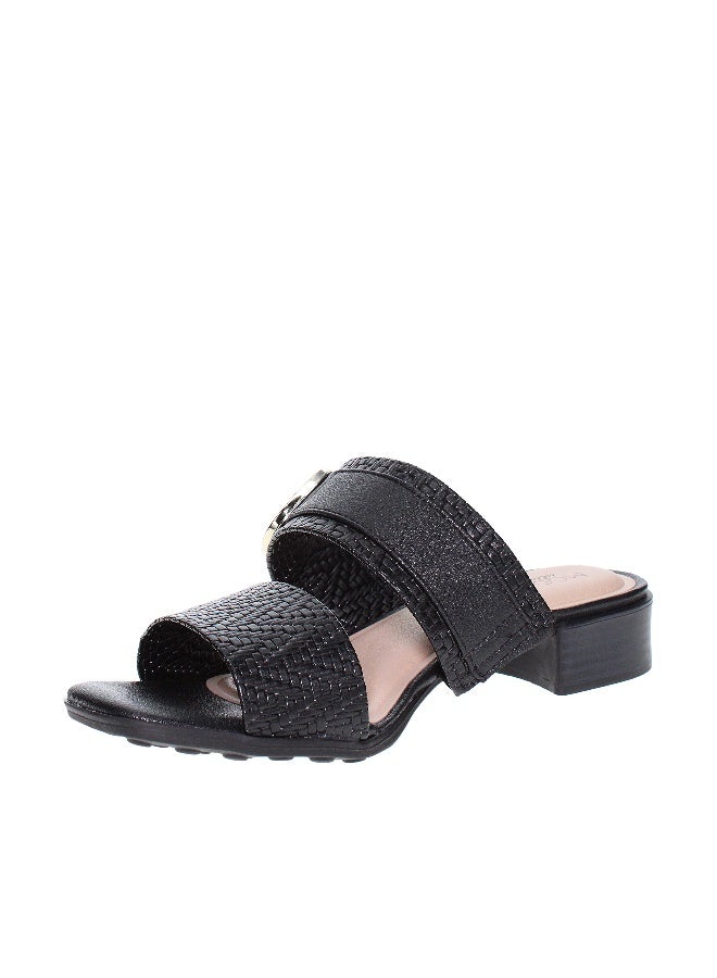 Modare Ladies Low Heel Sandals Black | Made In Brazil - Image 1