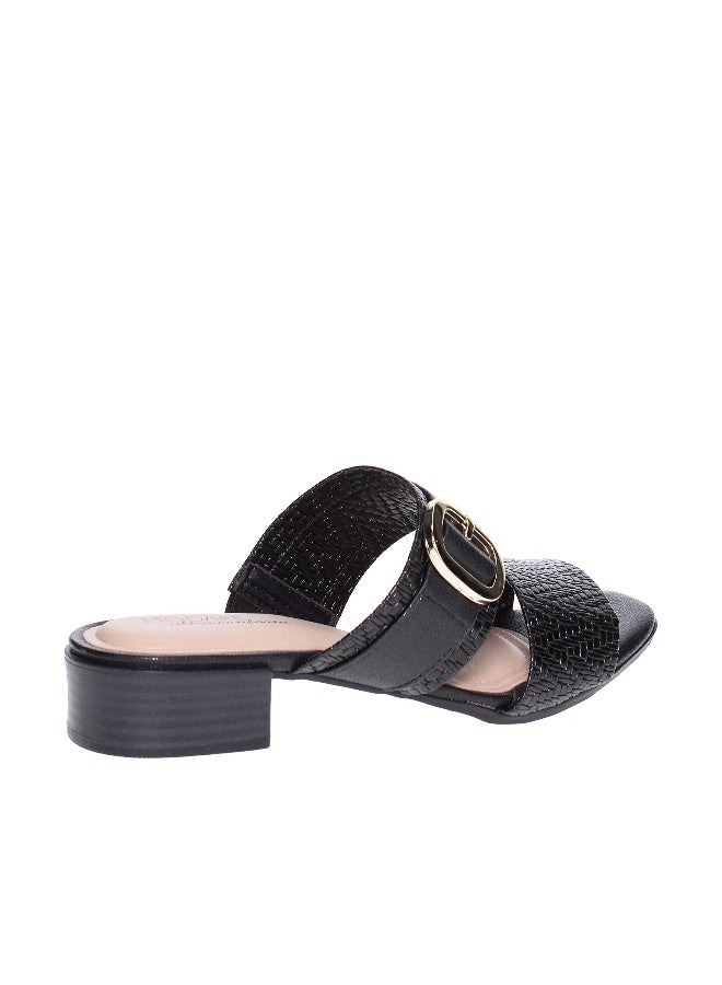 Modare Ladies Low Heel Sandals Black | Made In Brazil - Image 4