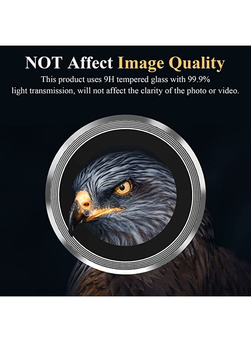 URBBKING Samsung Galaxy S24 Ultra Camera Lens Protector Scratch Resistant HD Tempered Metal Glass Camera Protector Cover Film Accessories 6.8 Inch Silver - Image 4