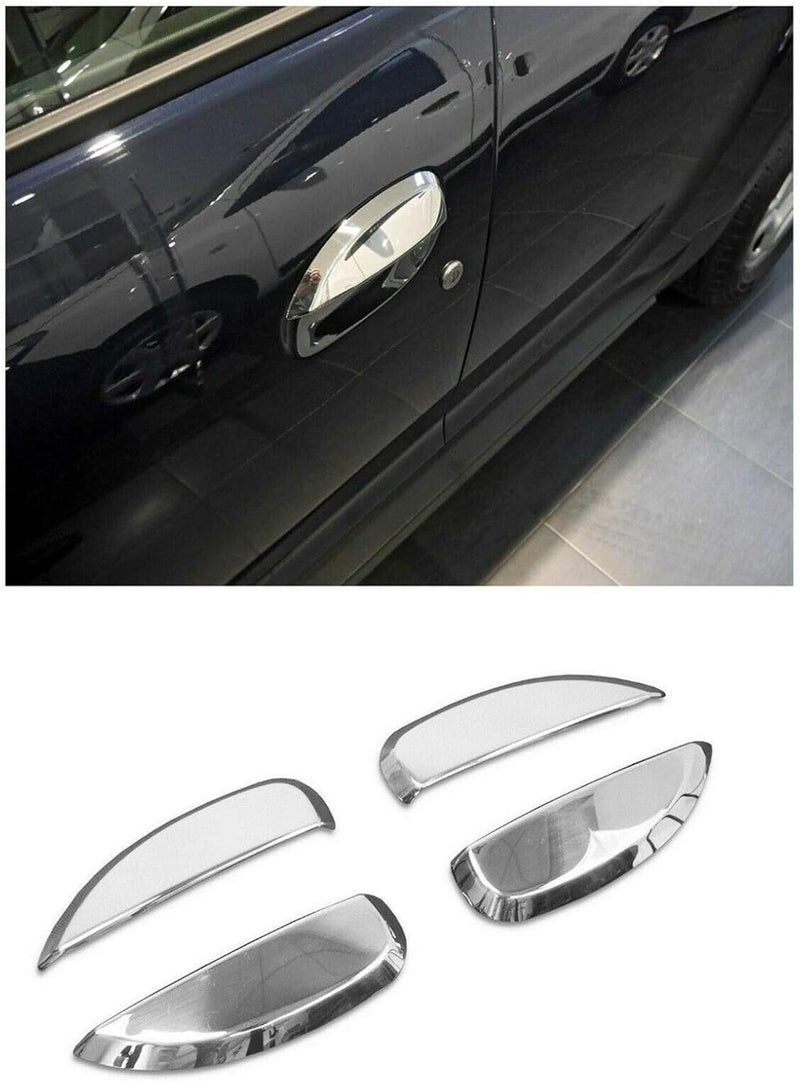 QASULER Chrome Plated Door Handle Covers for Renault - Image 2