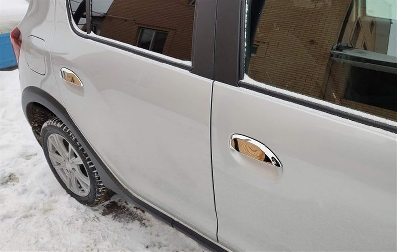 QASULER Chrome Plated Door Handle Covers for Renault - Image 5
