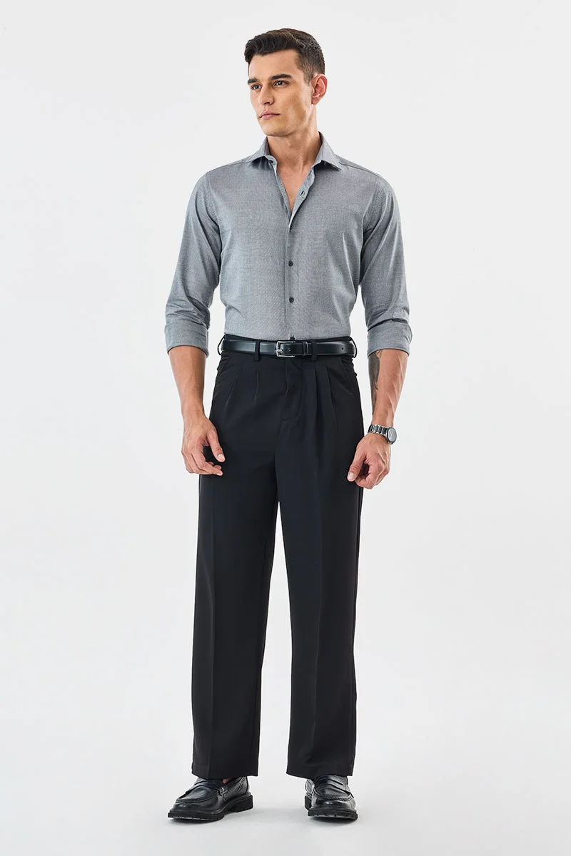 SNITCH قميص قطني فاخر بقصة ضيقة