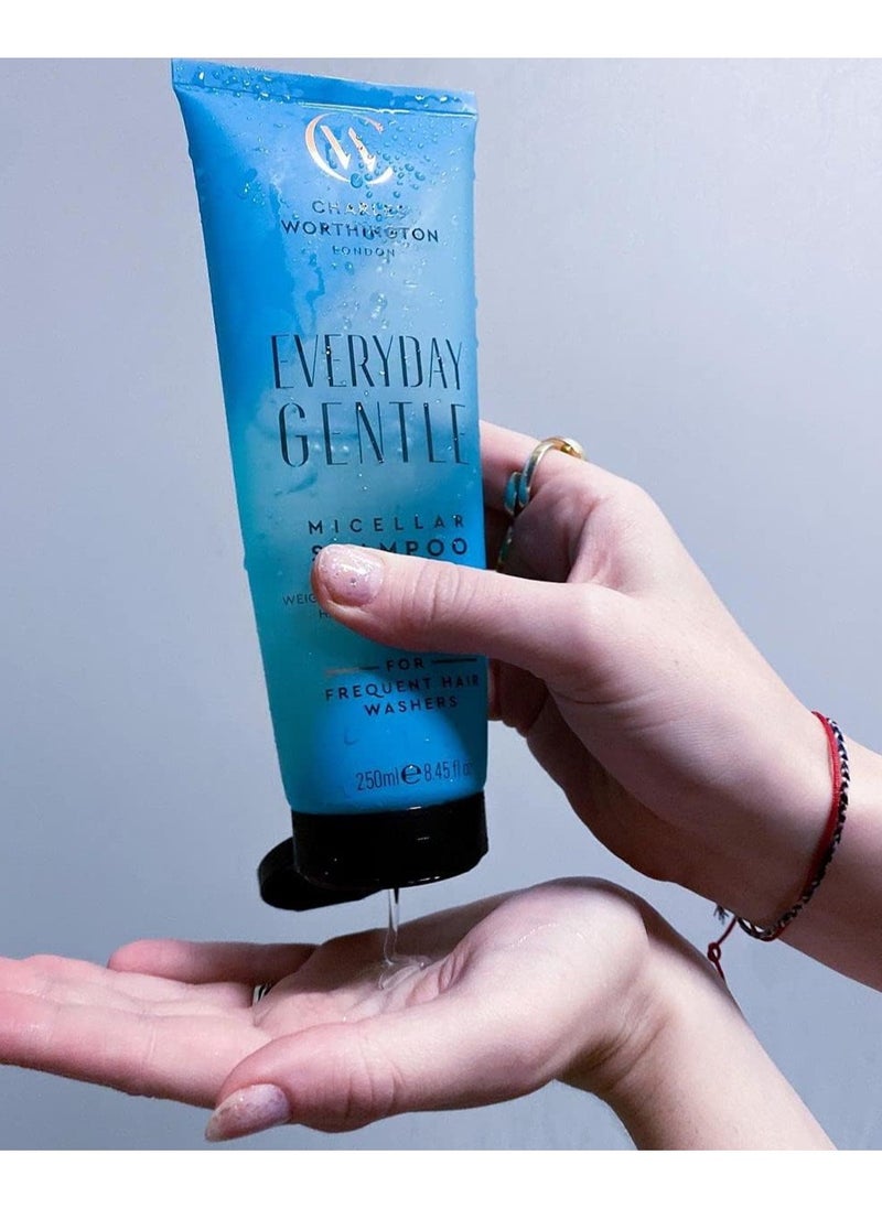CHARLES WORTHINGTON Everyday Gentle Micellar Shampoo Nourish and Protect Salon Shampoo for Everyday Use 250 ml  - Image 2