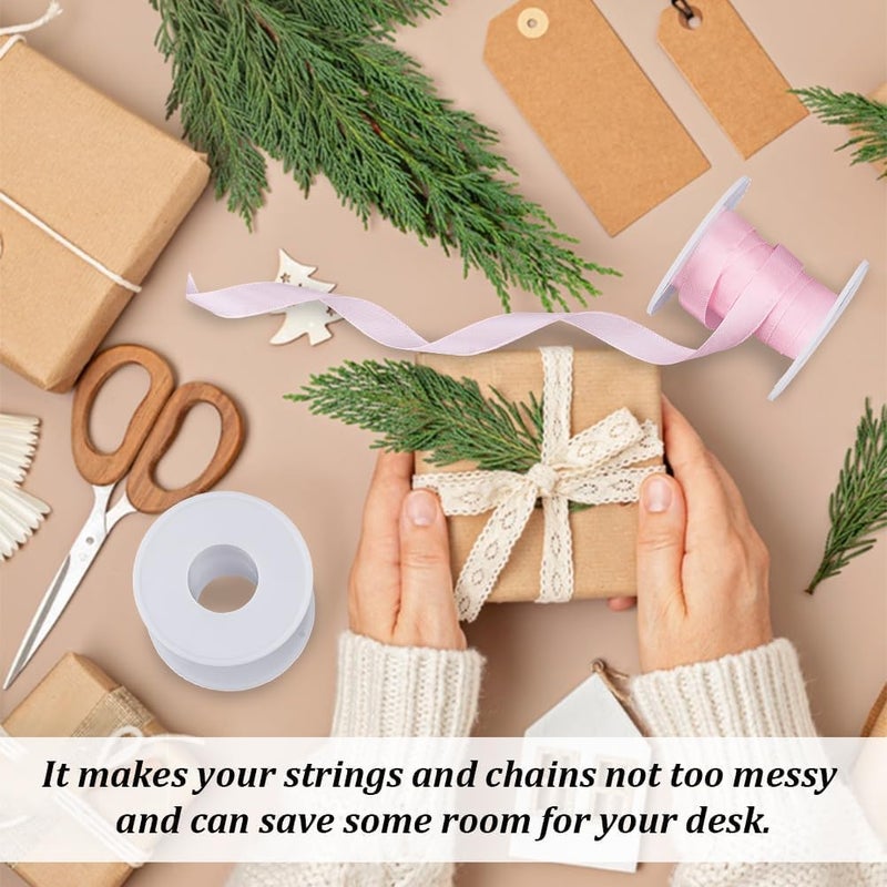 PHOENIX ENTERPRISE Plastic BobbinsSpools Empty for Cord Winding Copper Wire Ribbon Storage Durable Reusable Thread Organizer 45mm Outer Diameter 75cm Length 2cm Inner Diameter 20 - Image 4