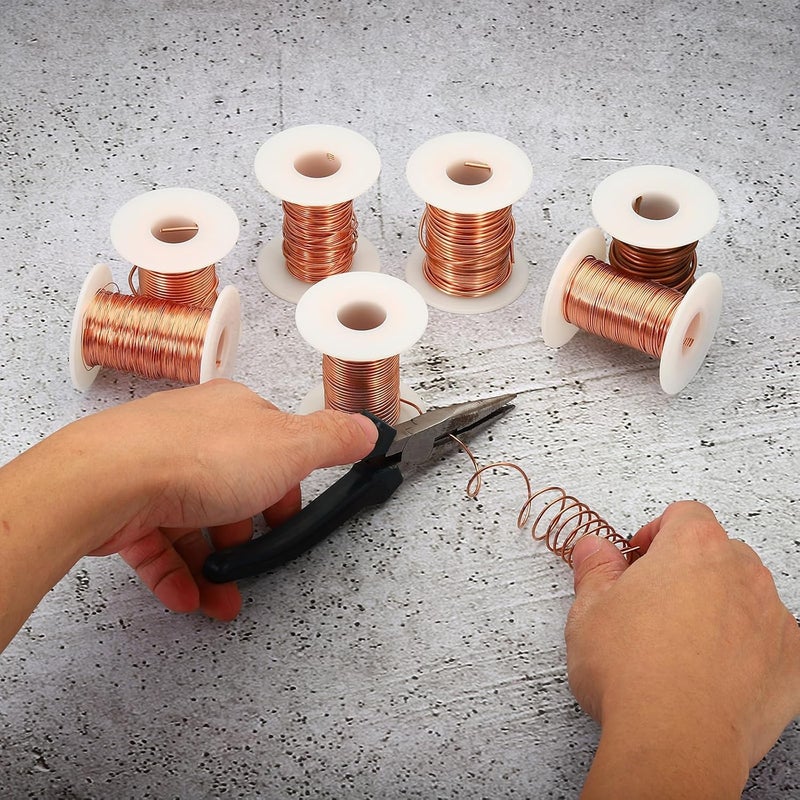 PHOENIX ENTERPRISE Plastic BobbinsSpools Empty for Cord Winding Copper Wire Ribbon Storage Durable Reusable Thread Organizer 45mm Outer Diameter 75cm Length 2cm Inner Diameter 20 - Image 5