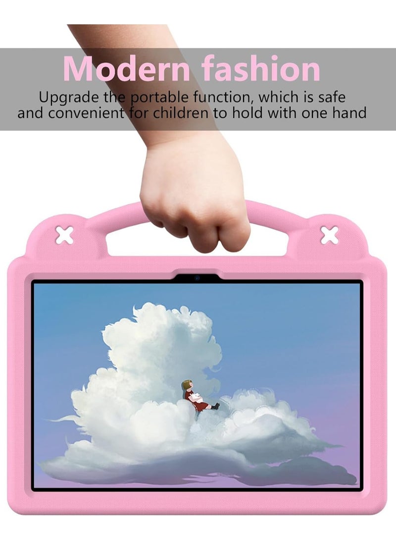 VKL Kids Case for Huawei MatePad SE 11 (2024), Heavy Duty EVA Foam Shockproof Cover Kids Proof Case with Stand (Pink) - Image 4
