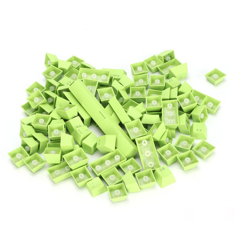 Green Ergonomic PBT Keycaps 108 Key Set Wear Resistant Durable For Mechanical Gaming Keyboard - Image 2