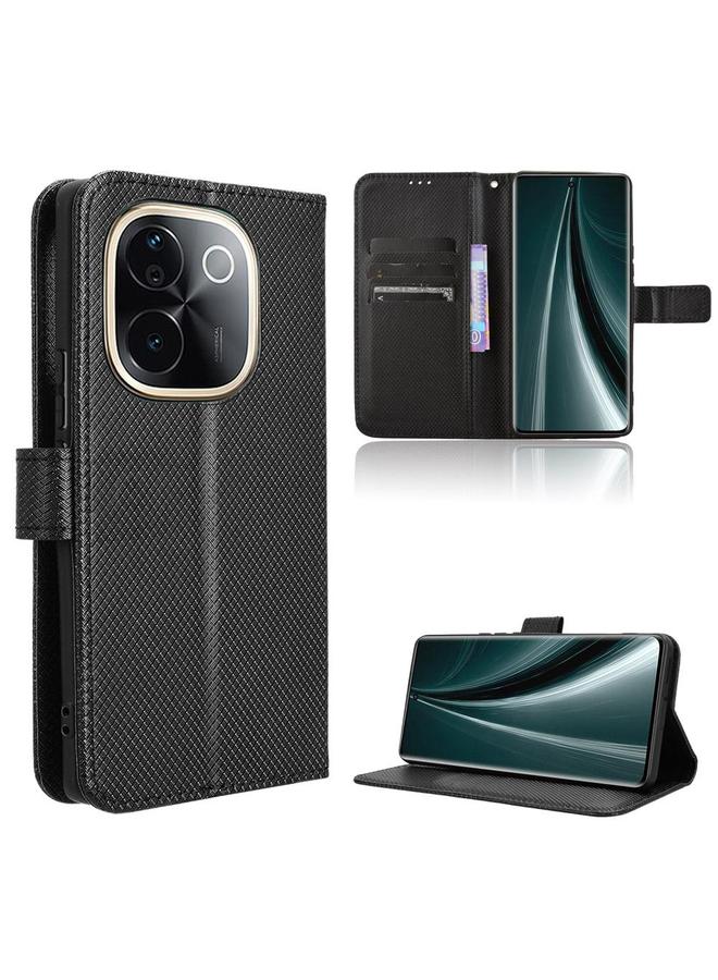 erorex Case For vivo T3 Pro 5G / iQOO Z9S Pro 5G Diamond Texture Leather Phone Case - Image 1