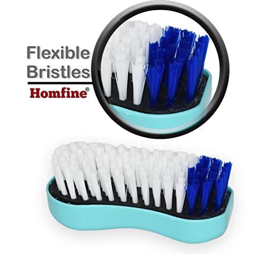 Homfine Cleaning Series Cloth Brush | Laundry Brush Flexible Bristles for Cloth Washing, Multipurpose Cleaning (1U, Aqua Green) - Image 4