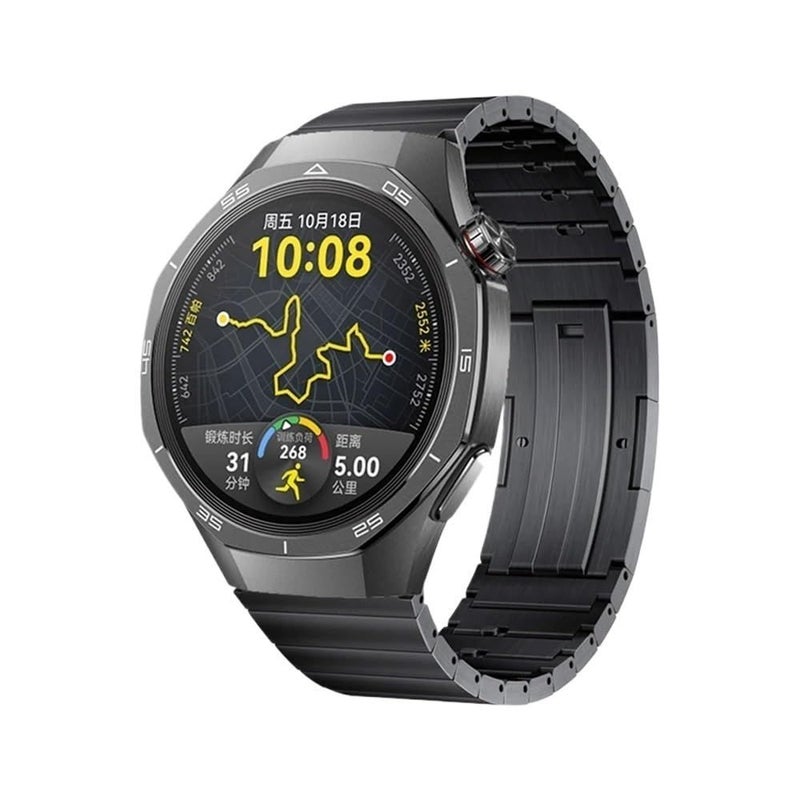 Titanium Gray 22mm Watch Strap Quick Release Butterfly Buckle For GT4 GT5 GT5 Pro 46mm - Image 2
