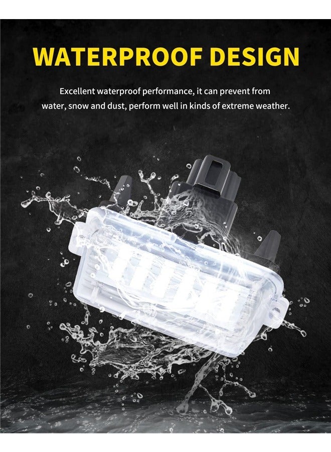 Loquat LED License Plate Lights Bright White Tag Lamp Assembly Replacement Compatible with Toyota Camry Highlander  Prius C, Pack of 2 - Image 5