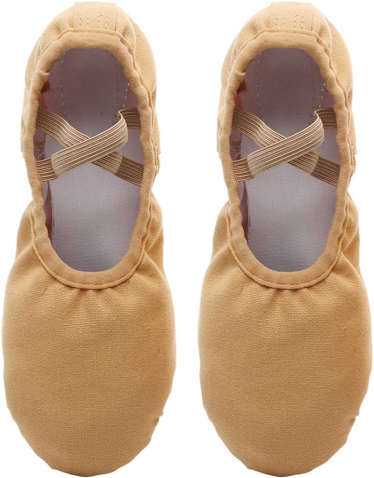 comfrt 1 Pair Ballet Dance Slippers Ballet Shoes Anti Slip Dance Shoes Yoga Shoes for Kids Adults Camel Size 40 - Image 2