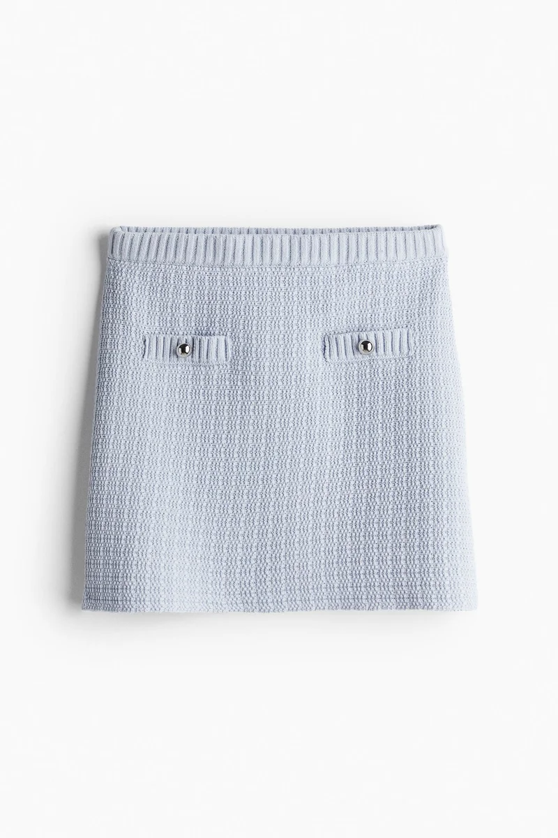 H&M Textured-knit skirt