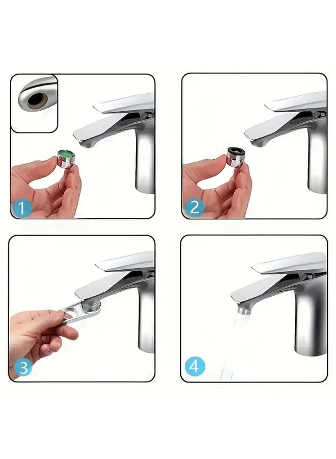 Heavy Duty Faucet Aerator Wrench Tool Professional Plumbing Key Zinc Alloy 1pc - Image 5